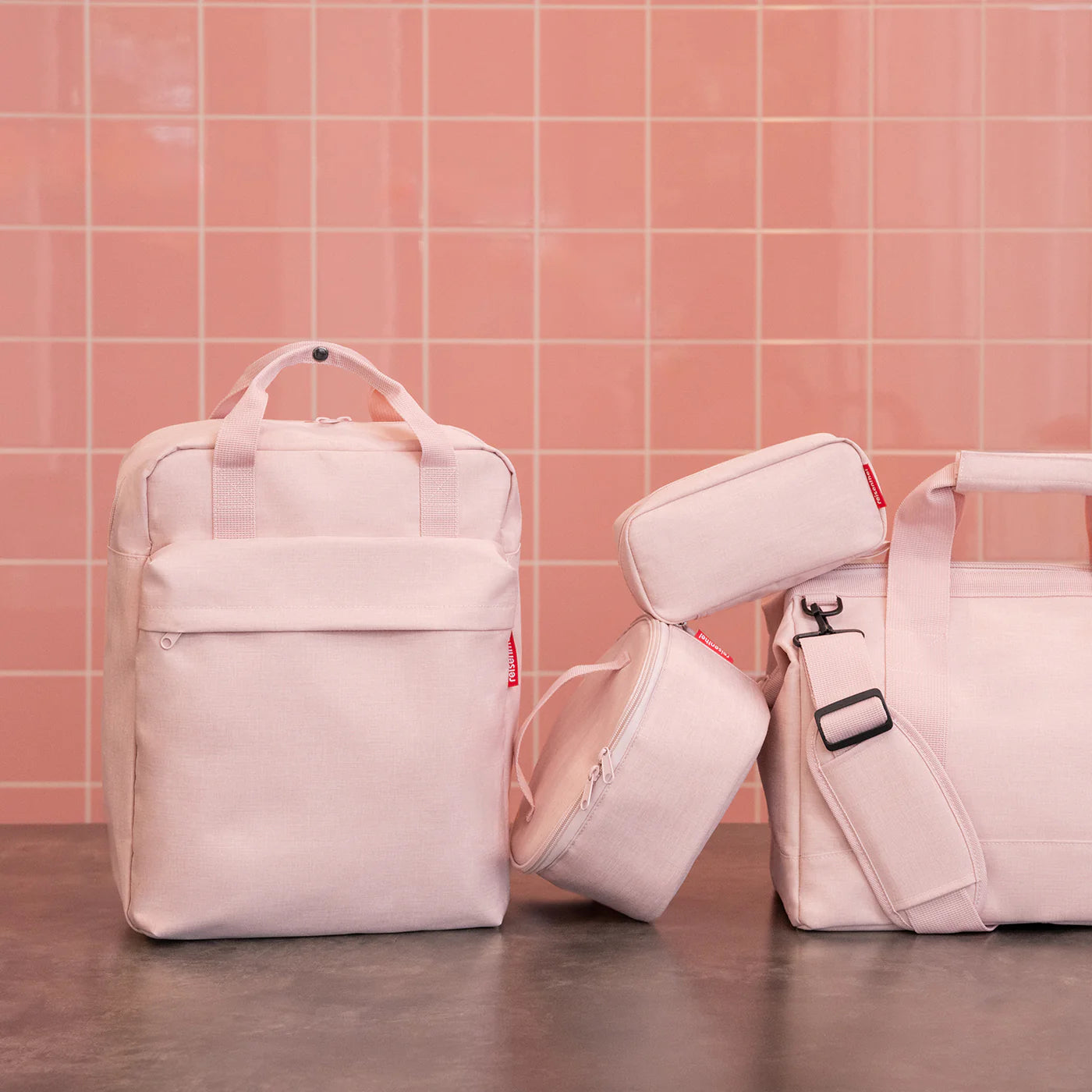 Allday Backpack M Twist Blush