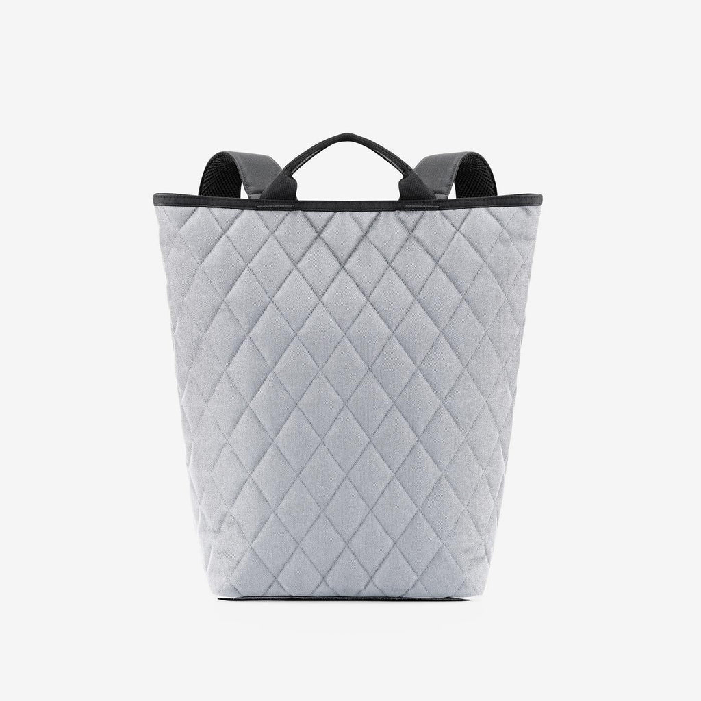 Shopper-Backpack Rhombus Light Grey
