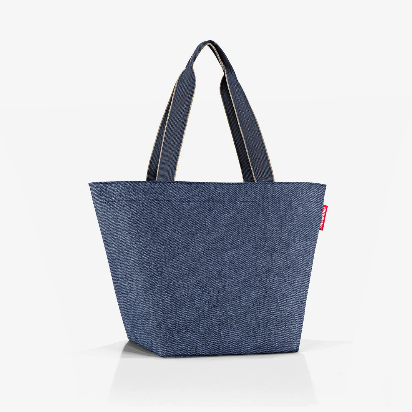 Shopper M Herringbone Dark Blue