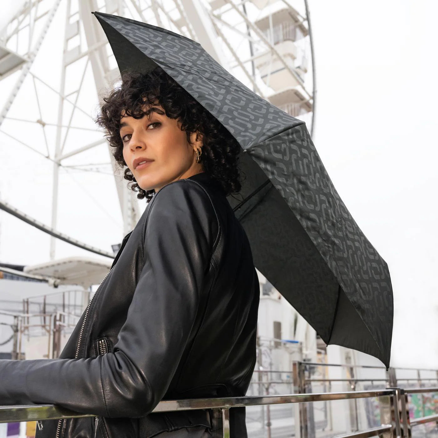 Umbrella Pocket Mini Signature Black