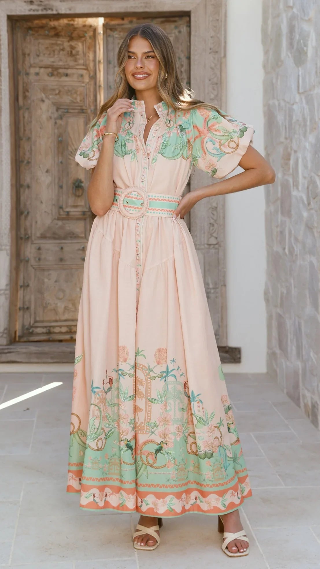 Natasha Maxi Dress - Aurora Print