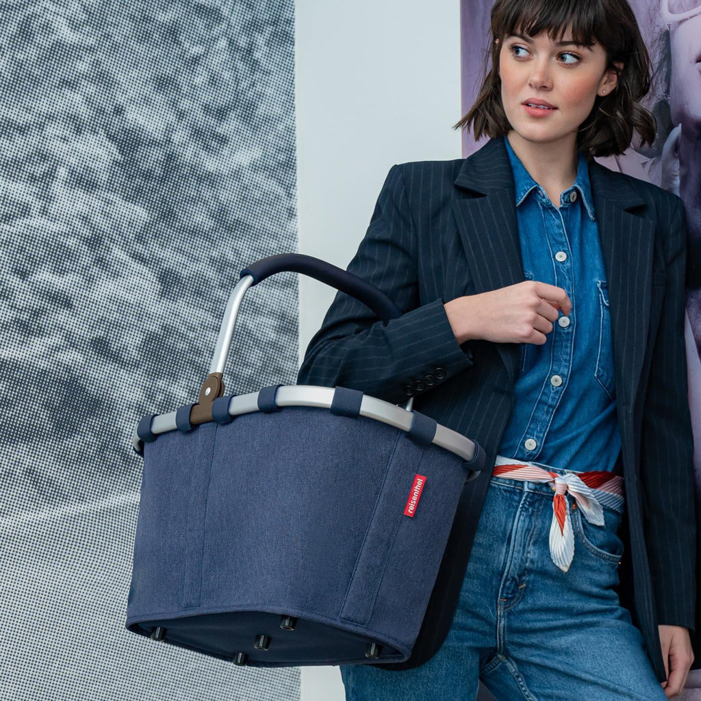 Carrybag Herringbone Dark Blue