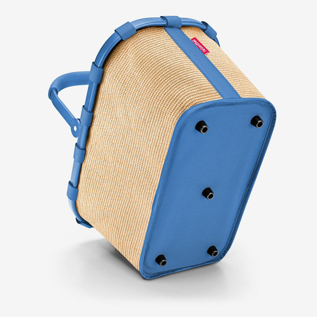 Carrybag Frame Raffia Blue