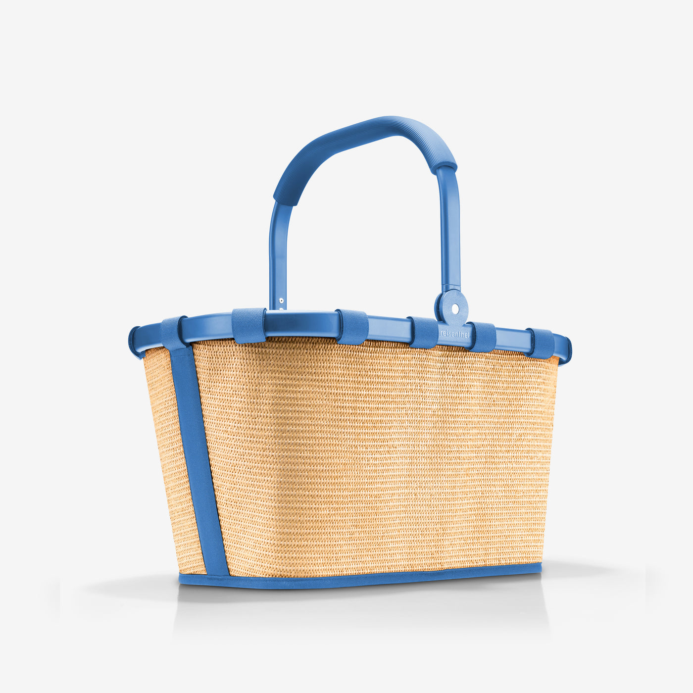 Carrybag Frame Raffia Blue
