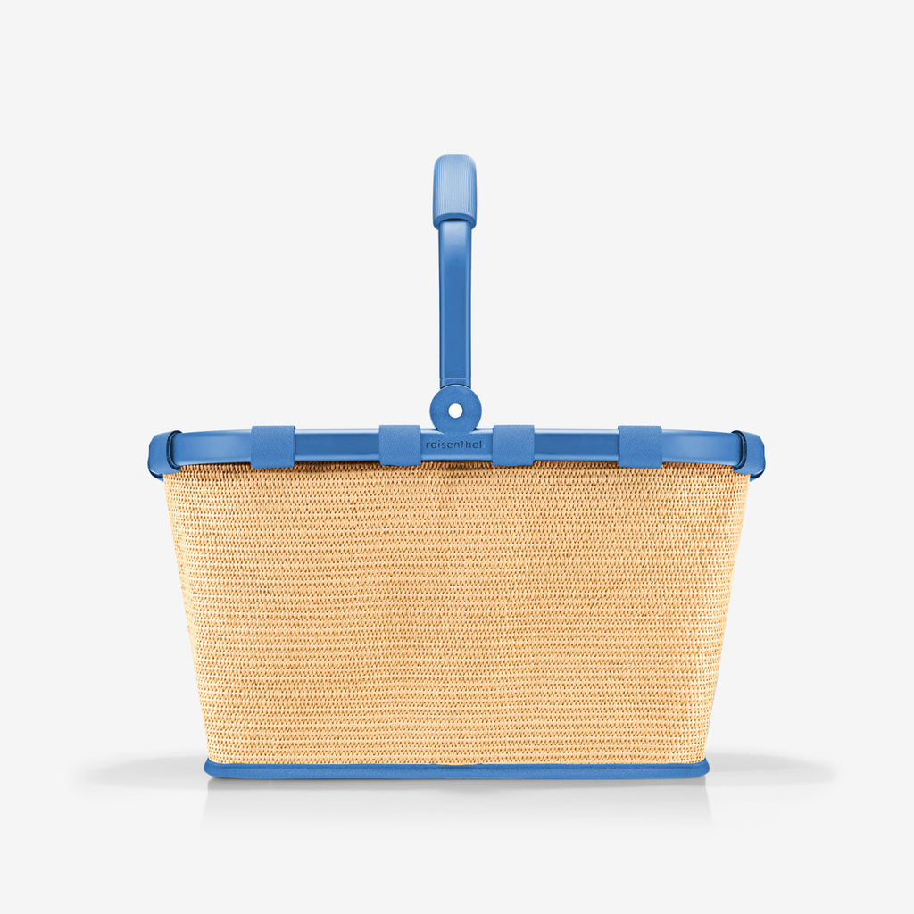 Carrybag Frame Raffia Blue