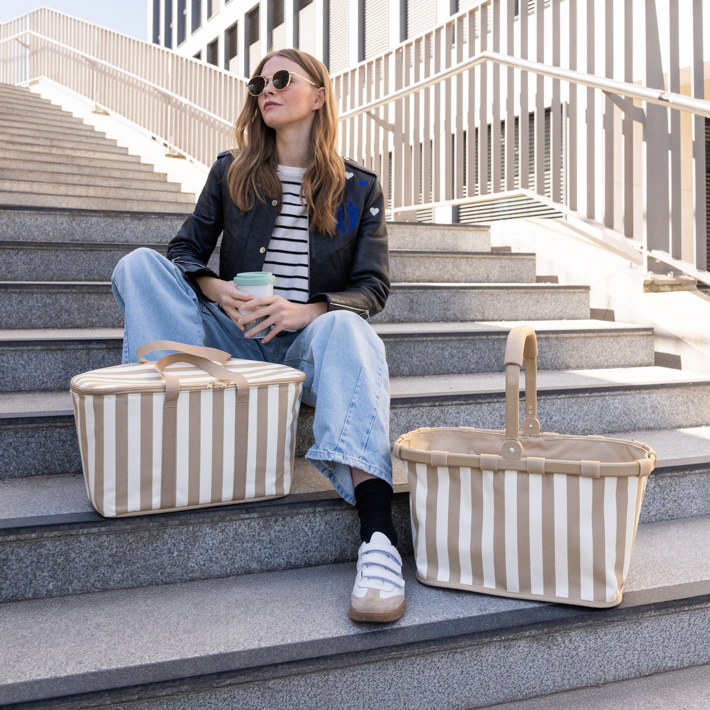Carrybag Summerstripes Coffee