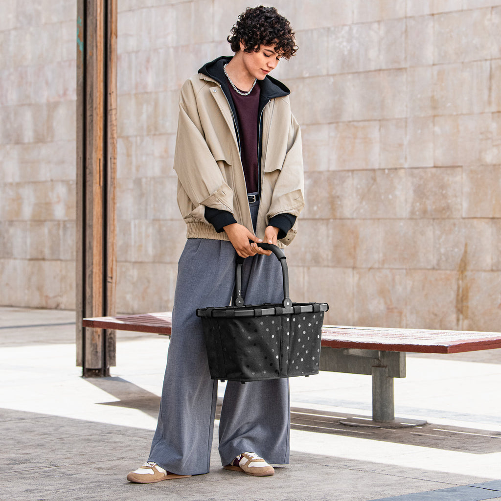 Carrybag Frame Glossy Dots Black