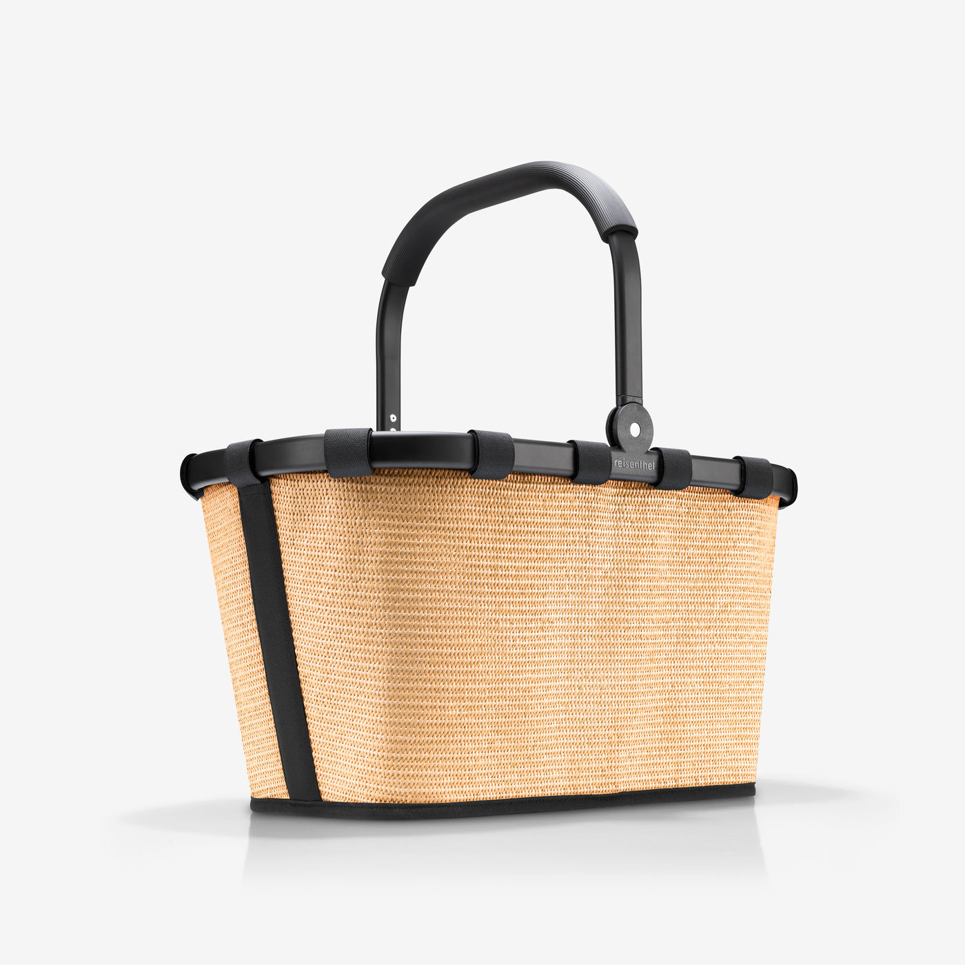 Carrybag Frame Raffia Black