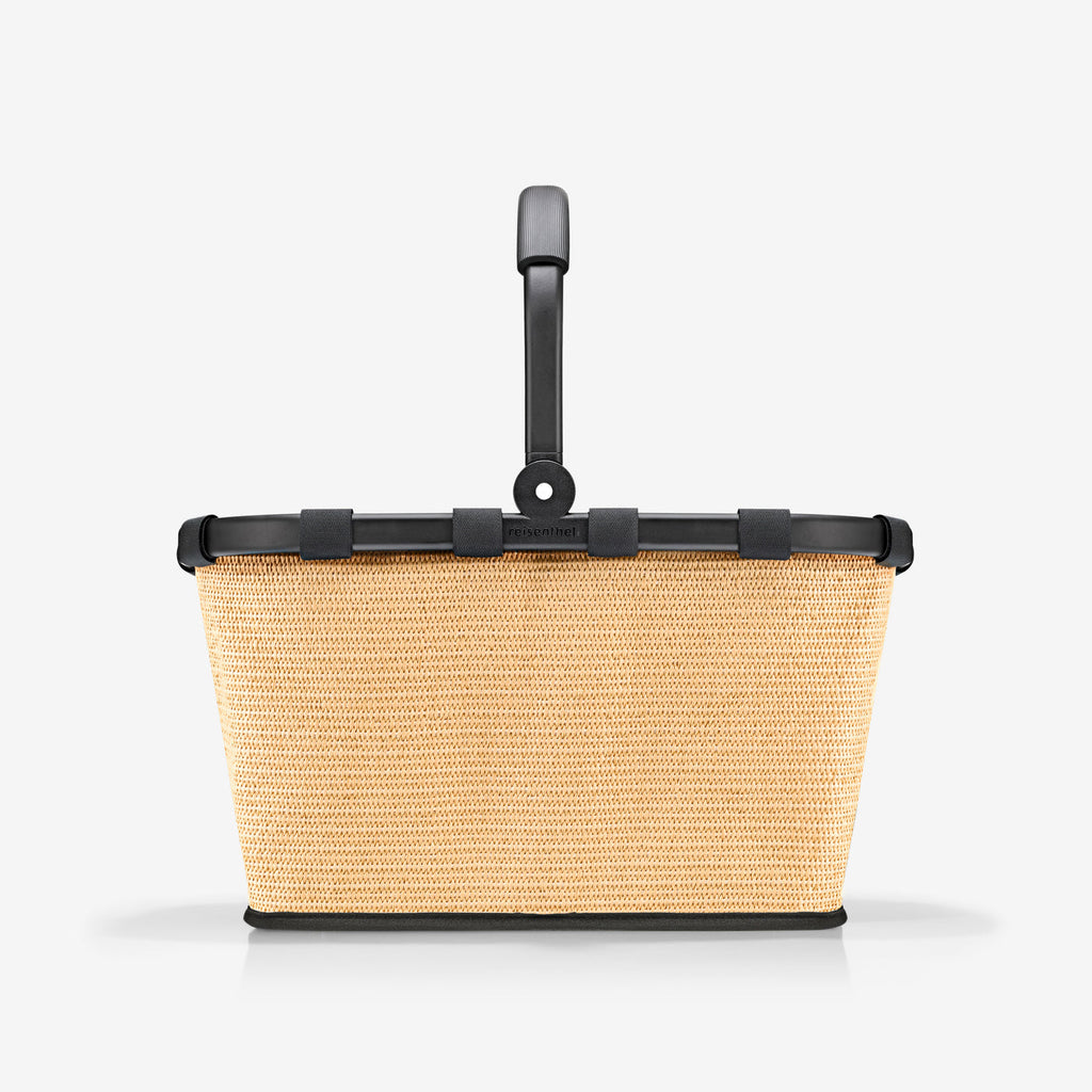 Carrybag Frame Raffia Black