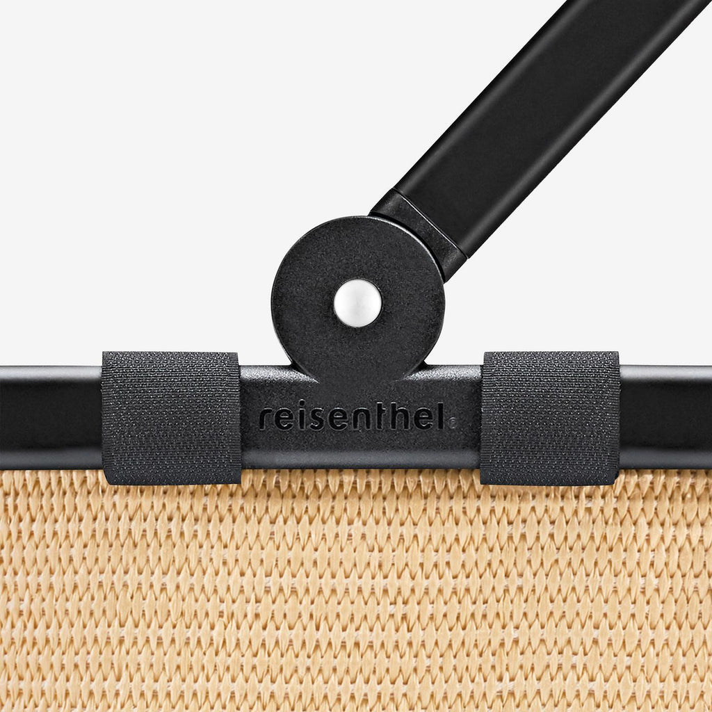 Carrybag Frame Raffia Black