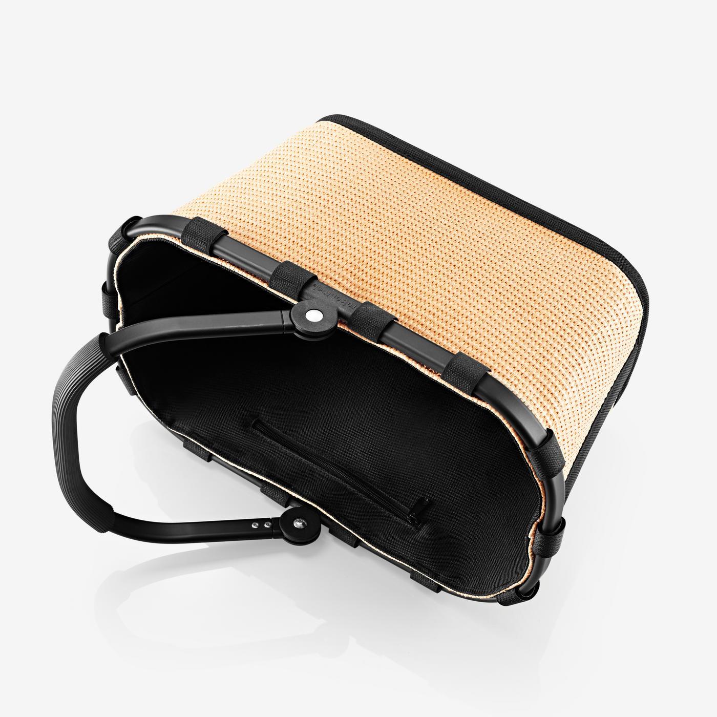 Carrybag Xs Frame Raffia Black