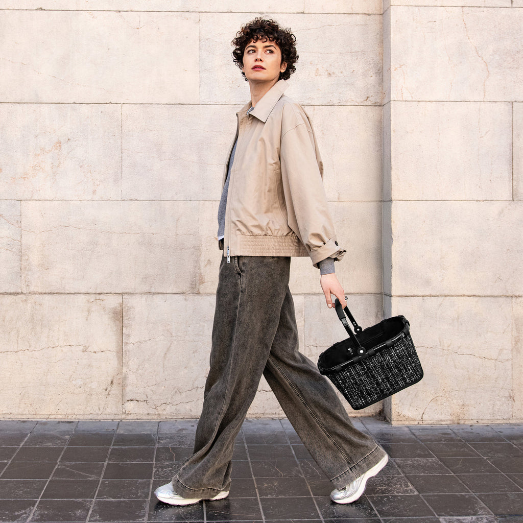 Carrybag Xs Bouclé Black