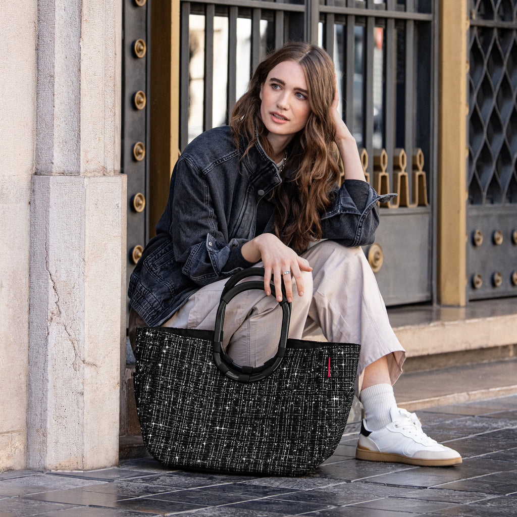 Loopshopper L Bouclé Black
