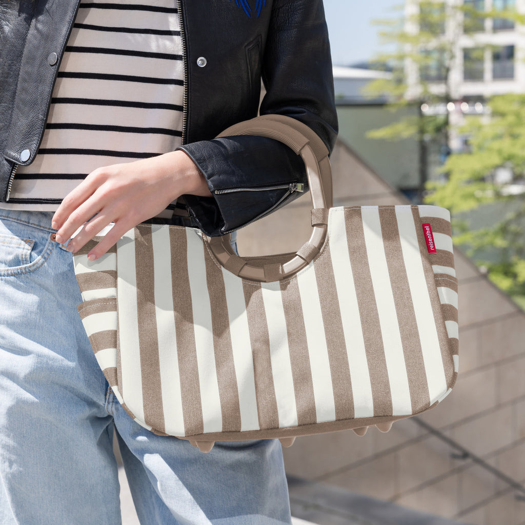 Loopshopper M Summerstripes Coffee