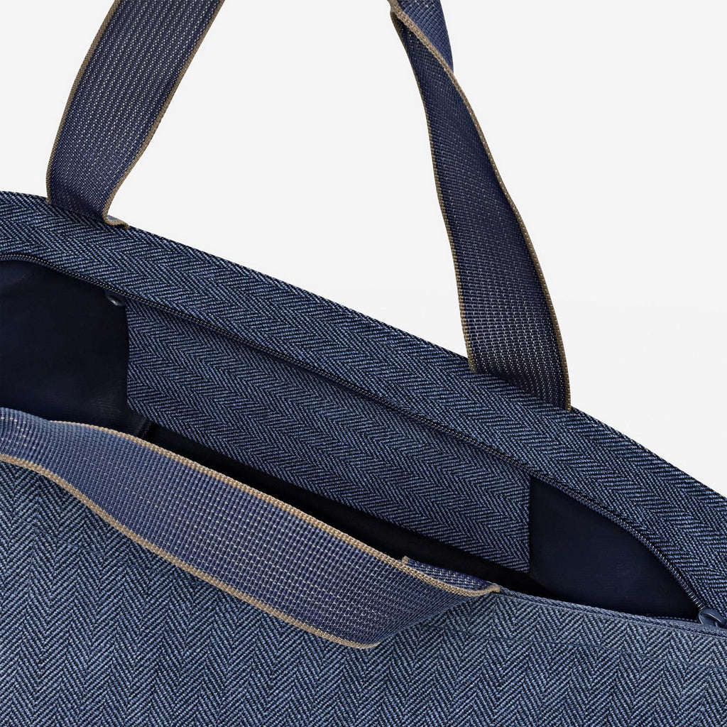 Shopper M Herringbone Dark Blue