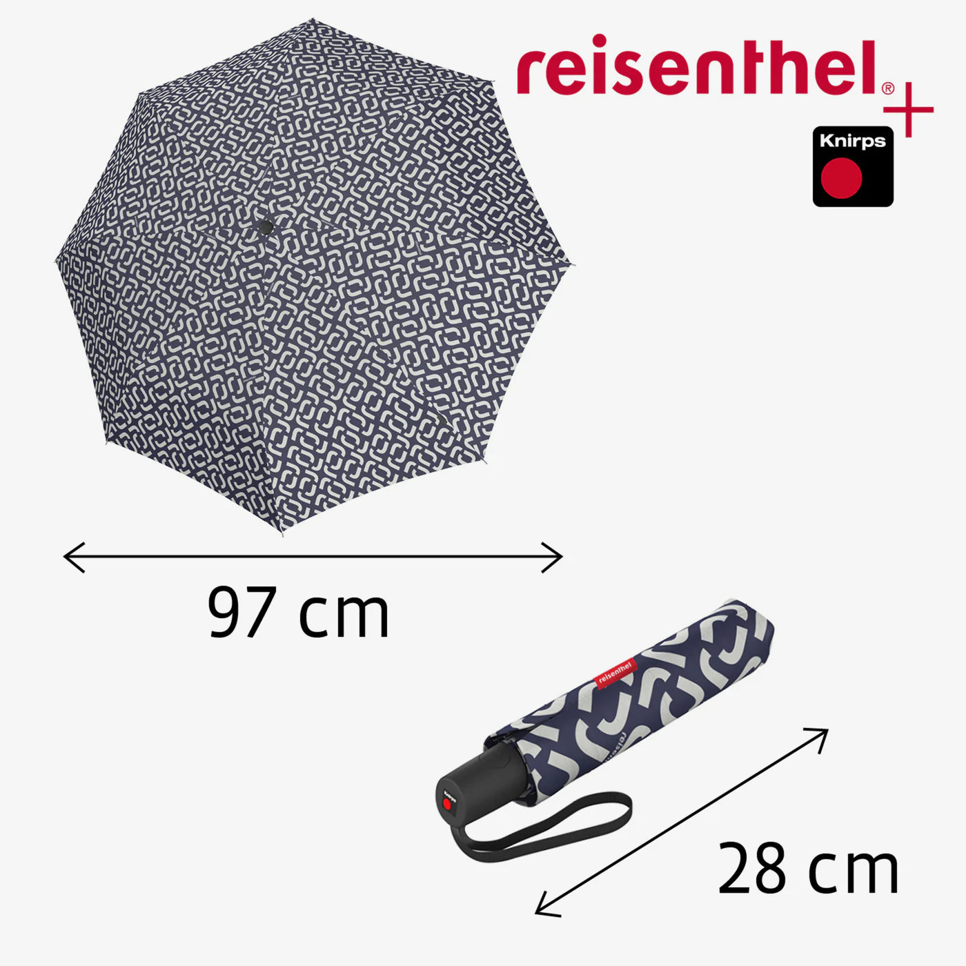 Umbrella Pocket Duomatic Signature Navy