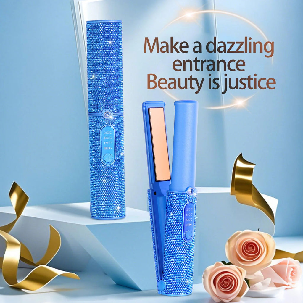 Wireless Cordless Hair Straightener 5000mAh Portable Flat Iron