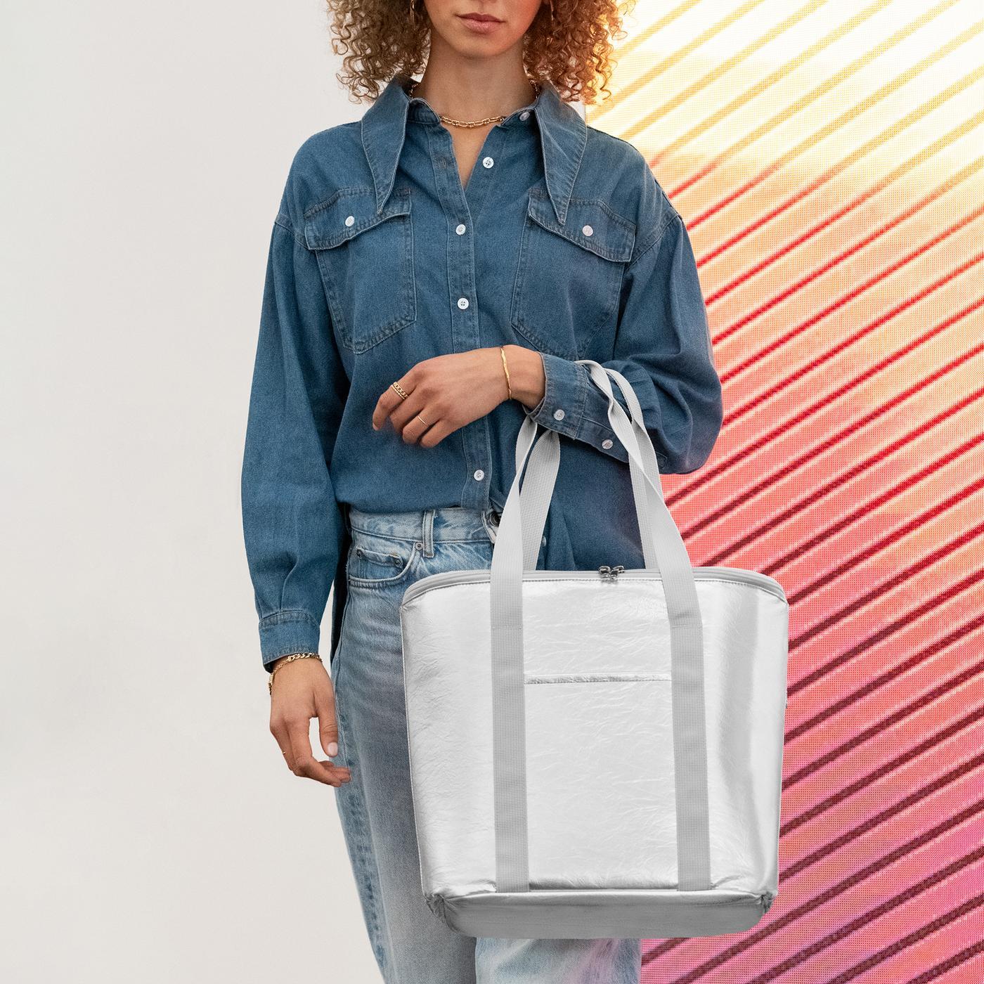 Thermoshopper Silver Crackle