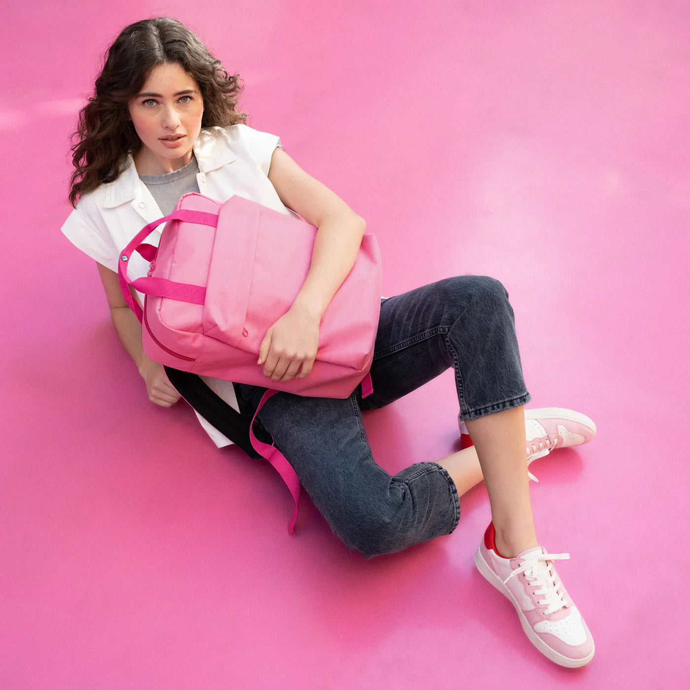 Allday Backpack M Twist Pink
