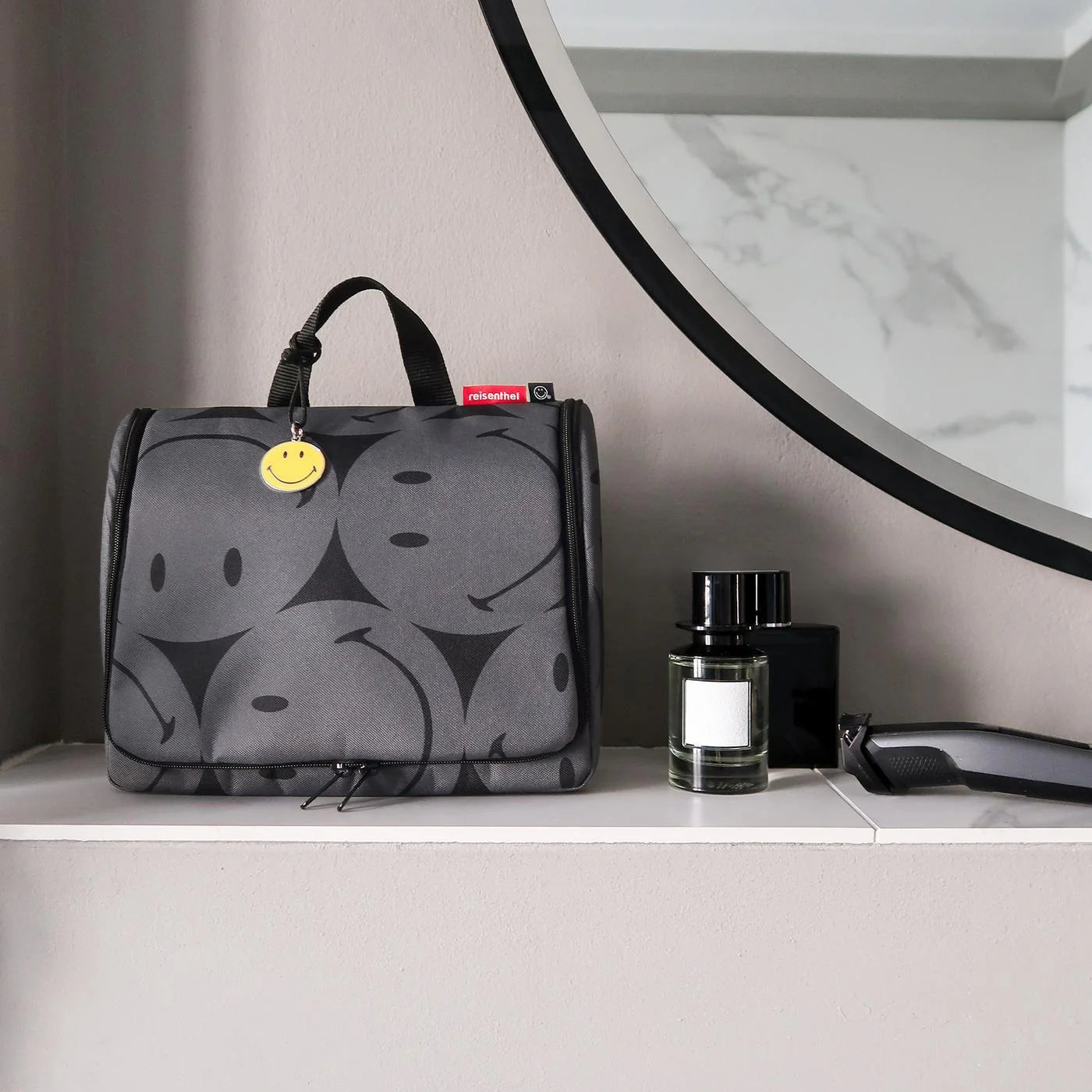 Toiletbag Xl Smiley Grey