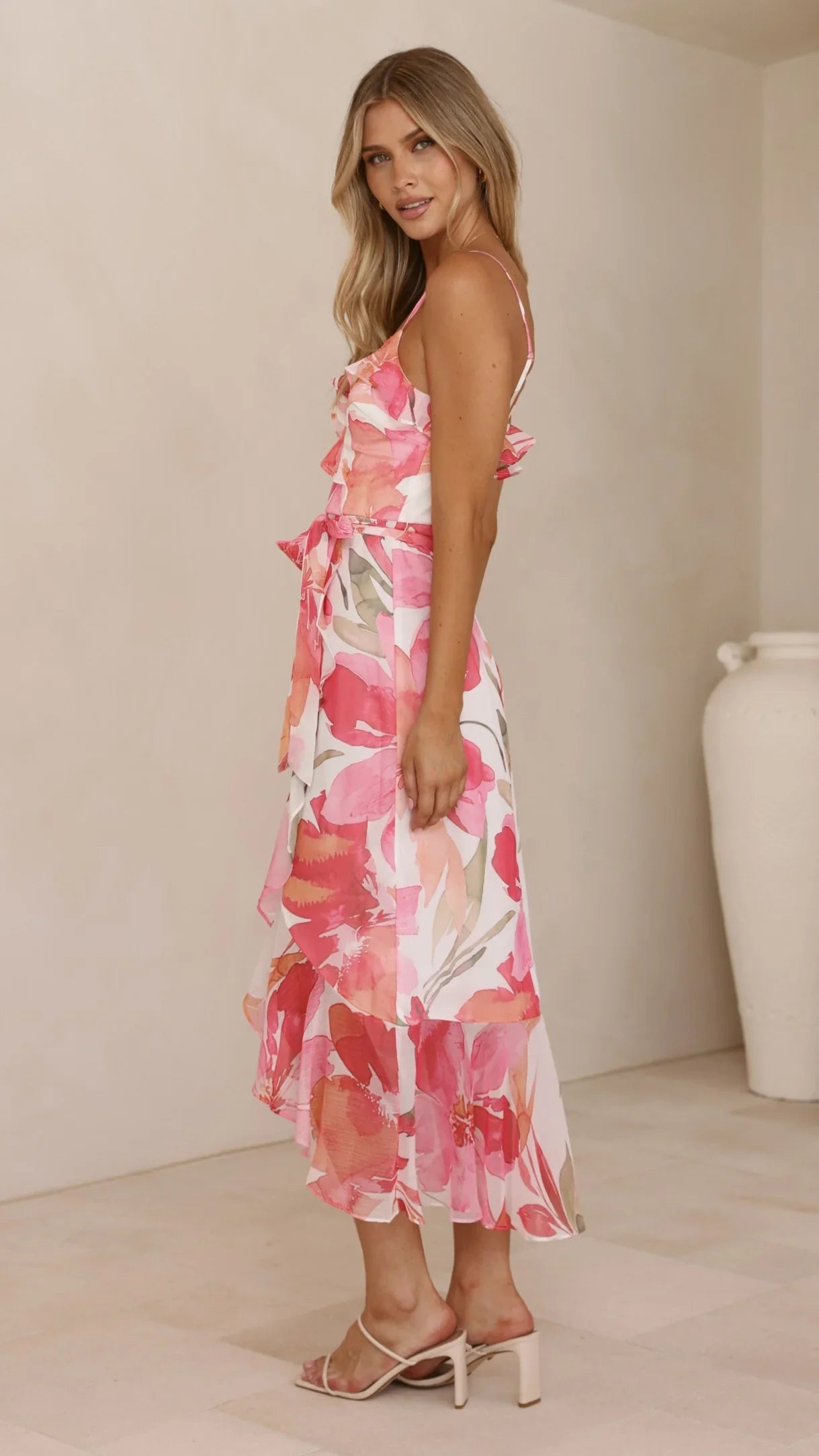 Skyla Maxi Dress - Pink Floral