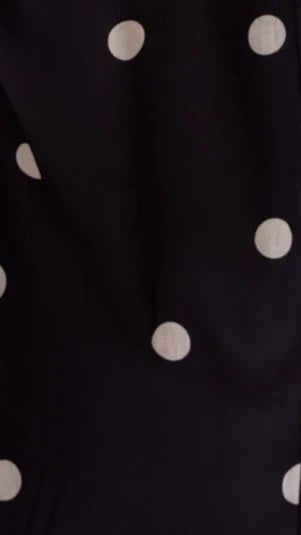 Tahlia Midi Dress - Black Polka Print