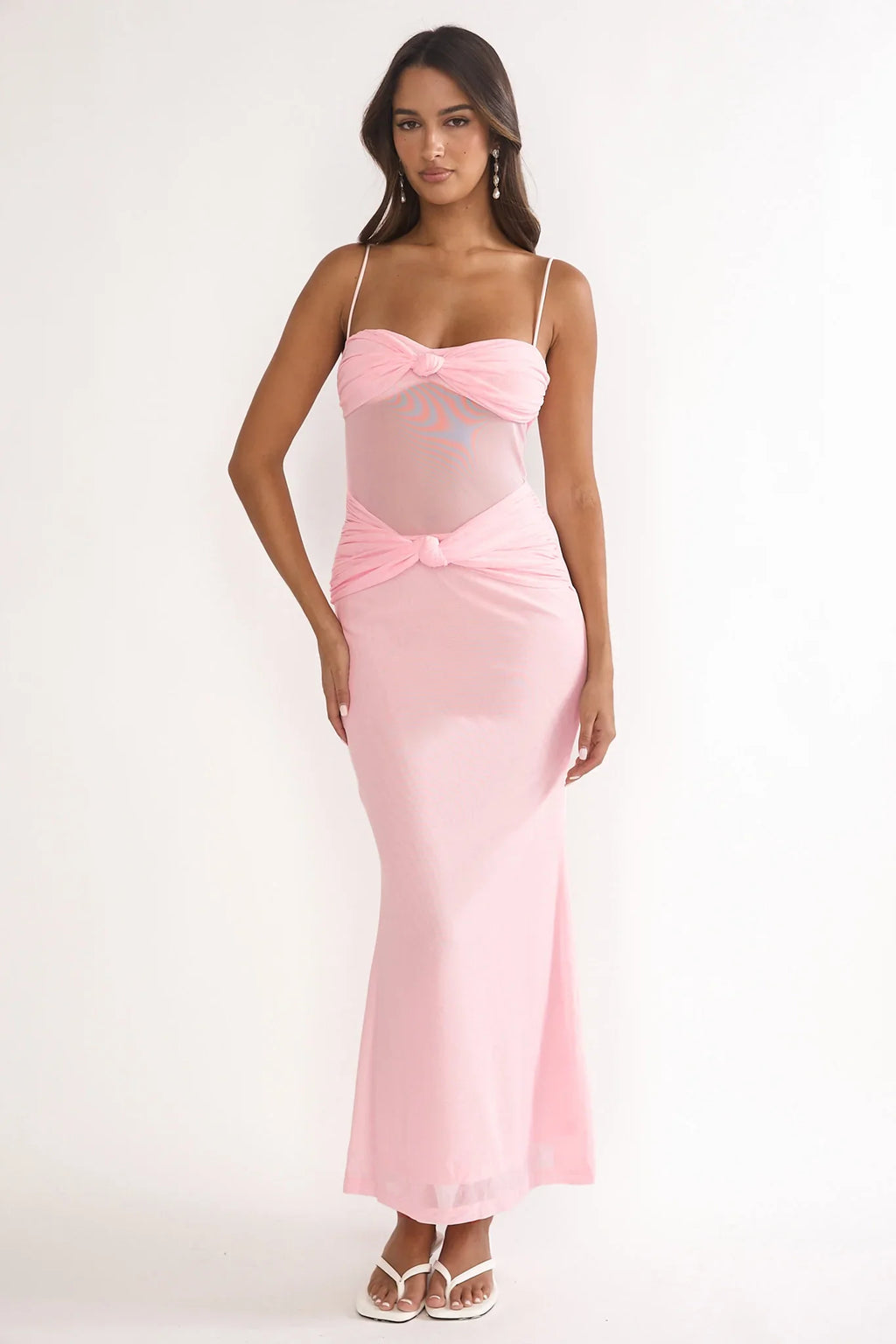 Stara Knot Accent Maxi Dress Blush