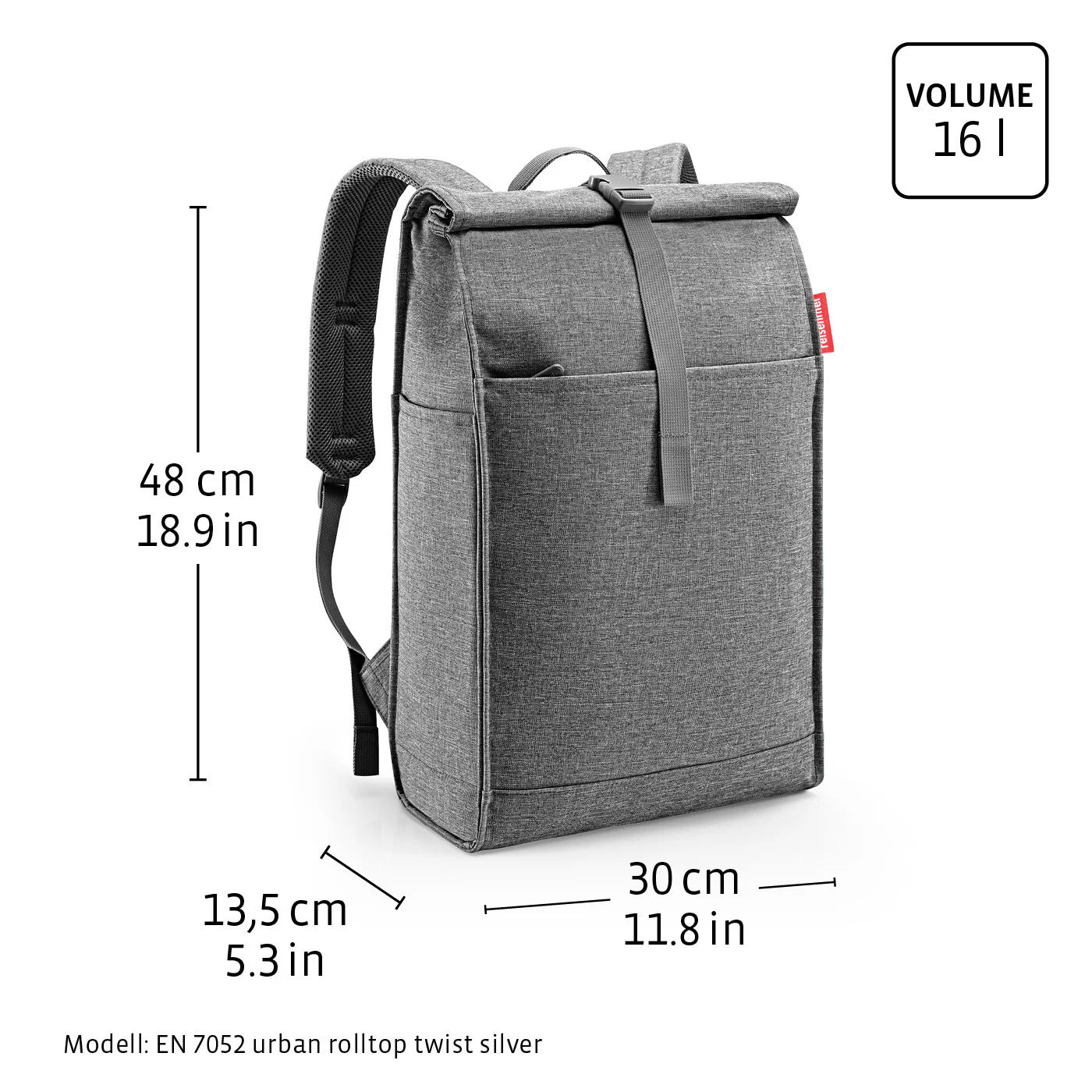 Urban Rolltop Twist Silver
