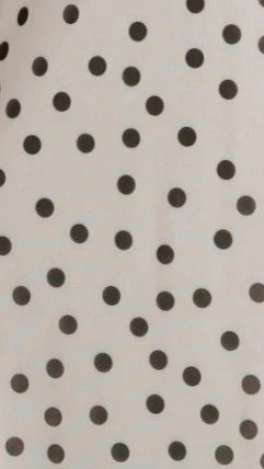 Cassara Maxi Dress - White / Black Polka Dot