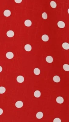 Solare Maxi Dress - Red/White Polka