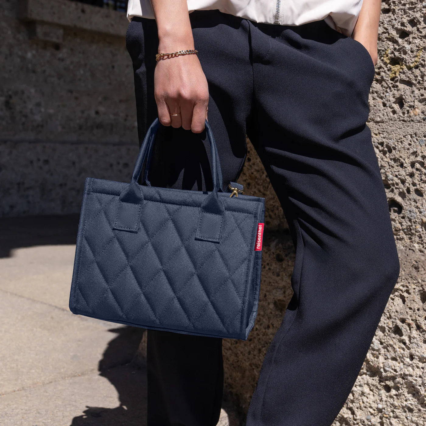 Daily Shopper Xs Rhombus Midnight Gold