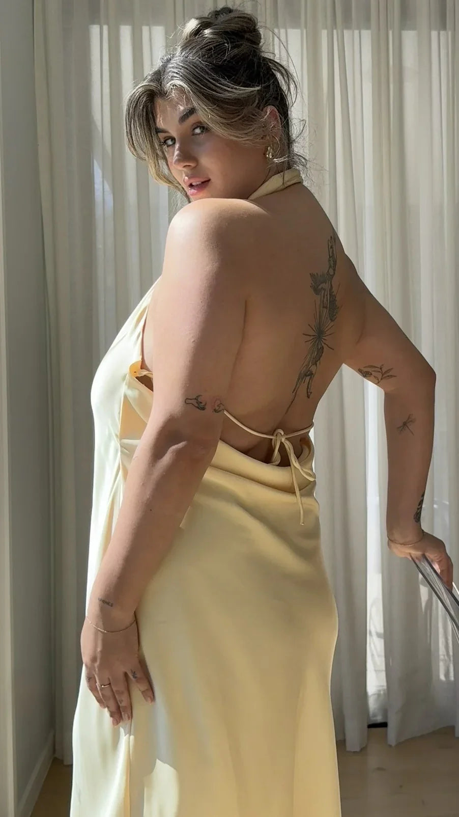 Rina Midi Dress - Yellow