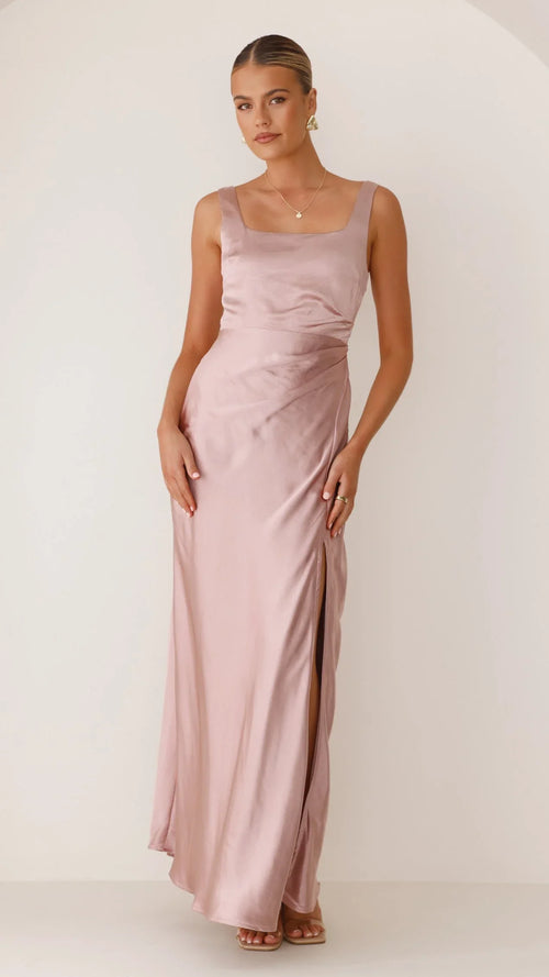 Alaria Maxikleid – Dusty Pink