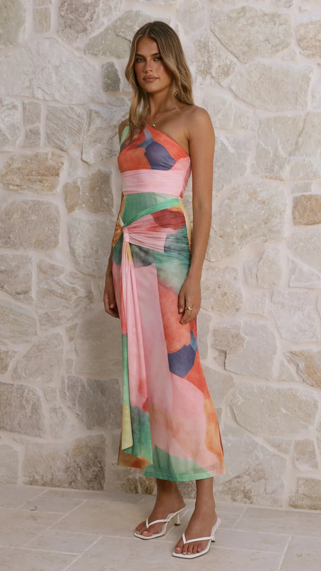 Kourt Maxi Dress - Multi Abstract