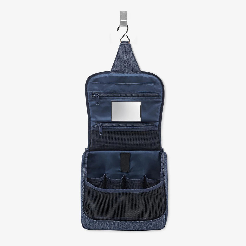 Toiletbag Herringbone Dark Blue
