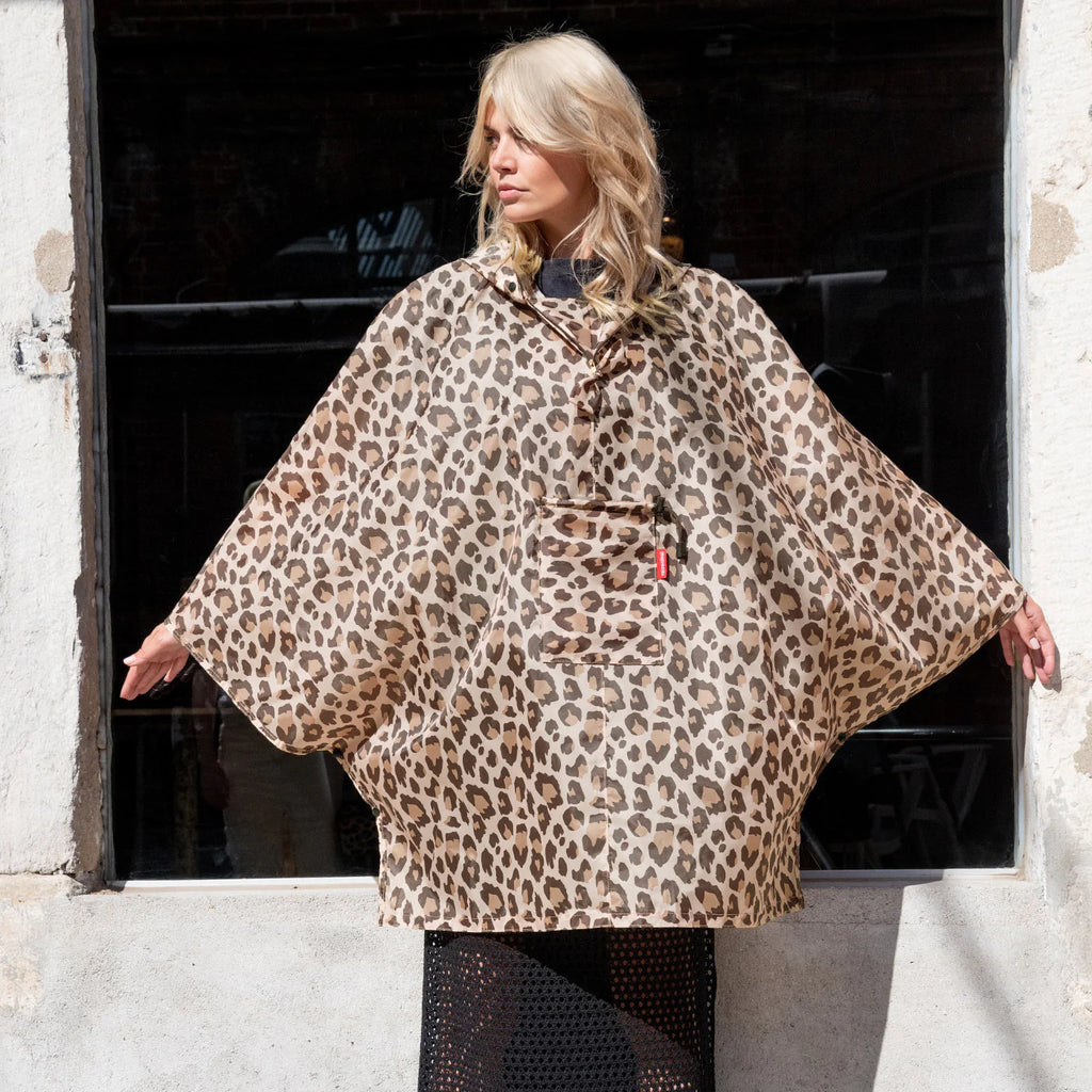 Mini Maxi Poncho Leo Macchiato
