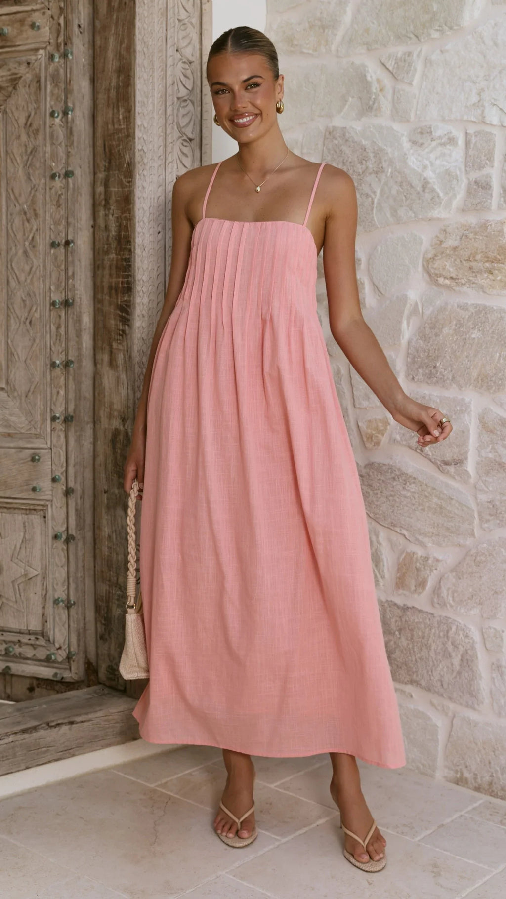 Stayla Maxi Dress - Coral