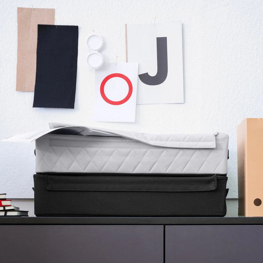 Storagebox Low Rhombus Light Grey