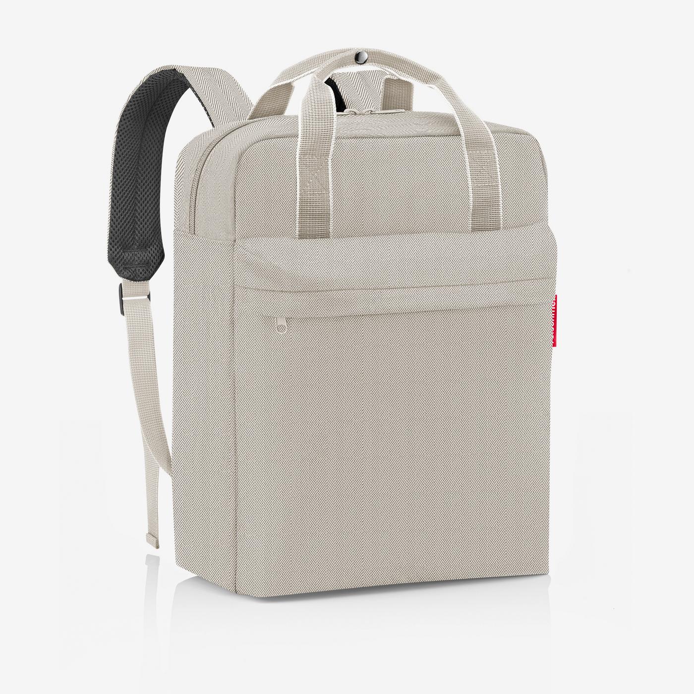 Allday Backpack M Herringbone Sand
