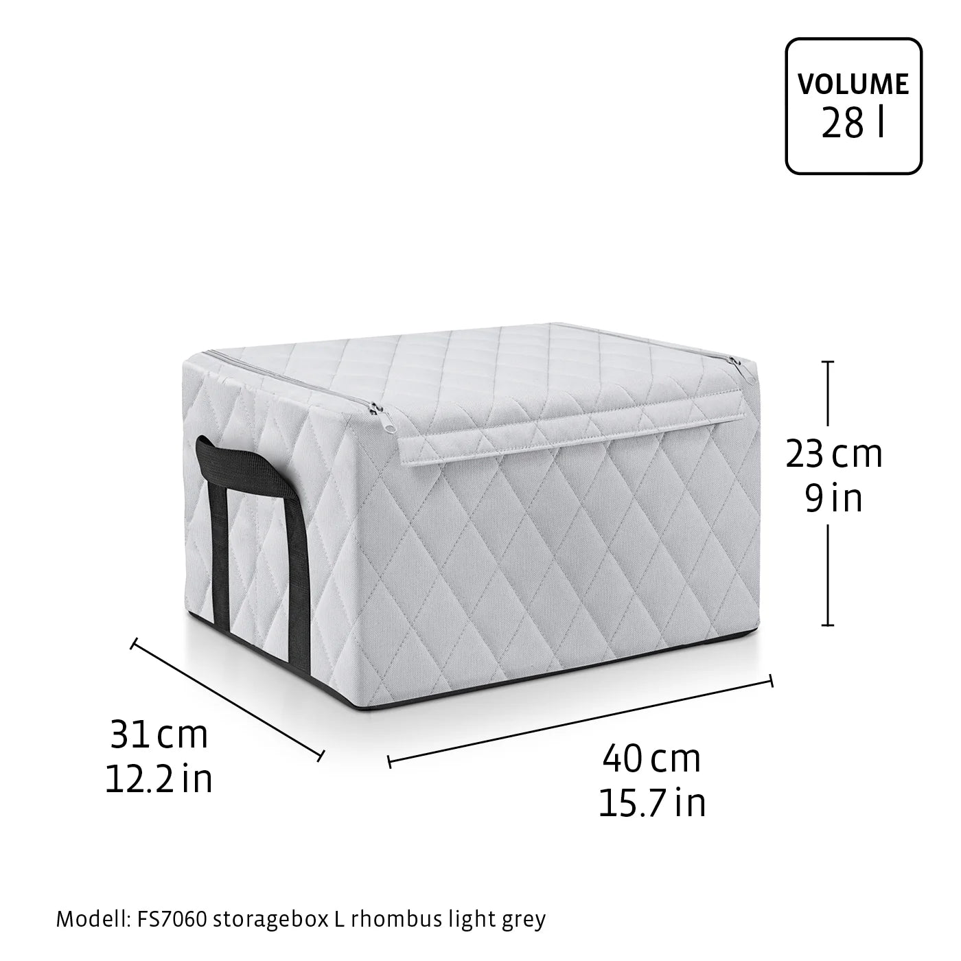 Storagebox M Rhombus Black