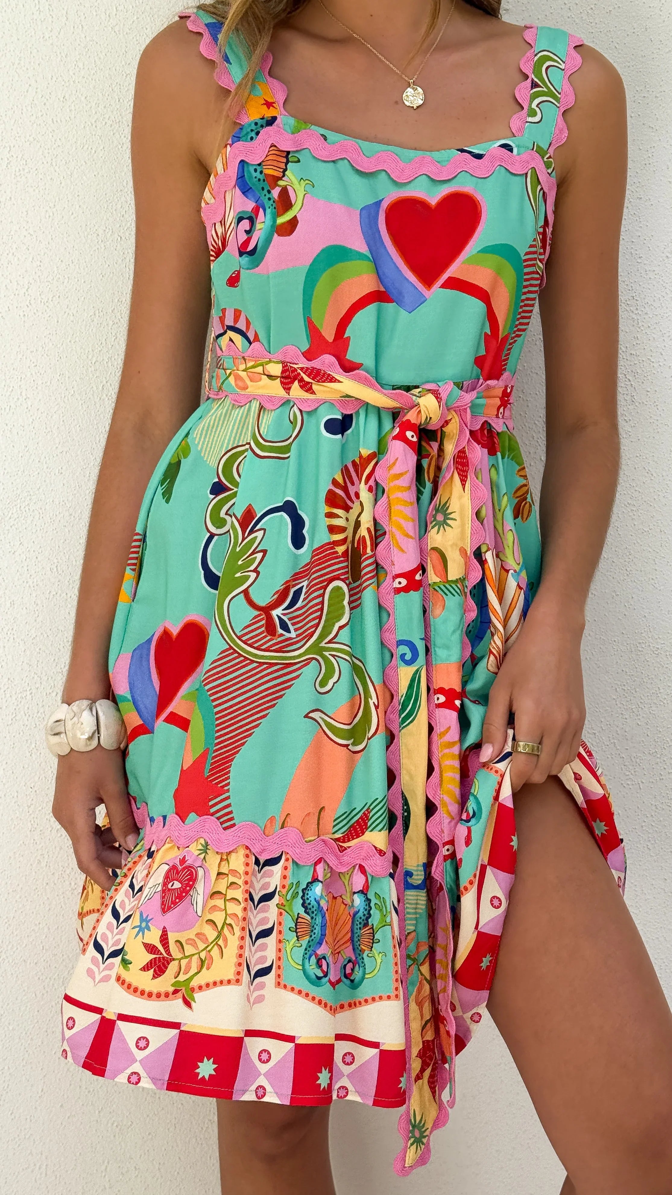 Alana Mini Dress - Carnival Print