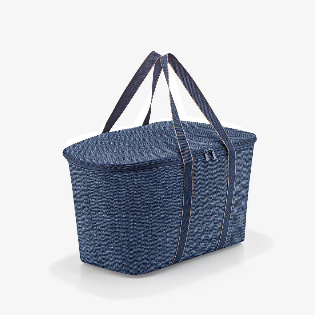 Coolerbag Herringbone Dark Blue