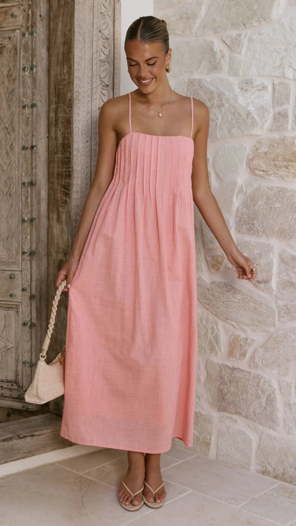 Stayla Maxi Dress - Coral