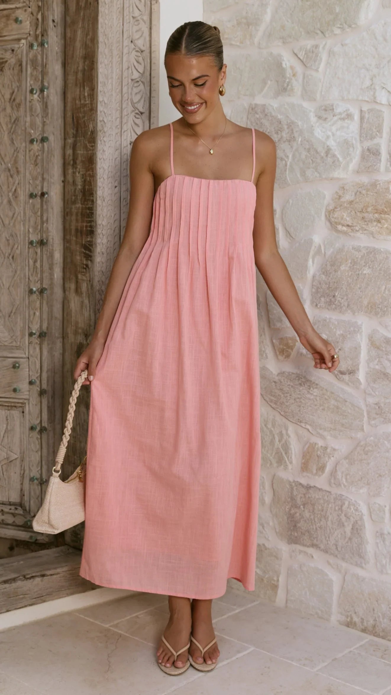 Stayla Maxi Dress - Coral