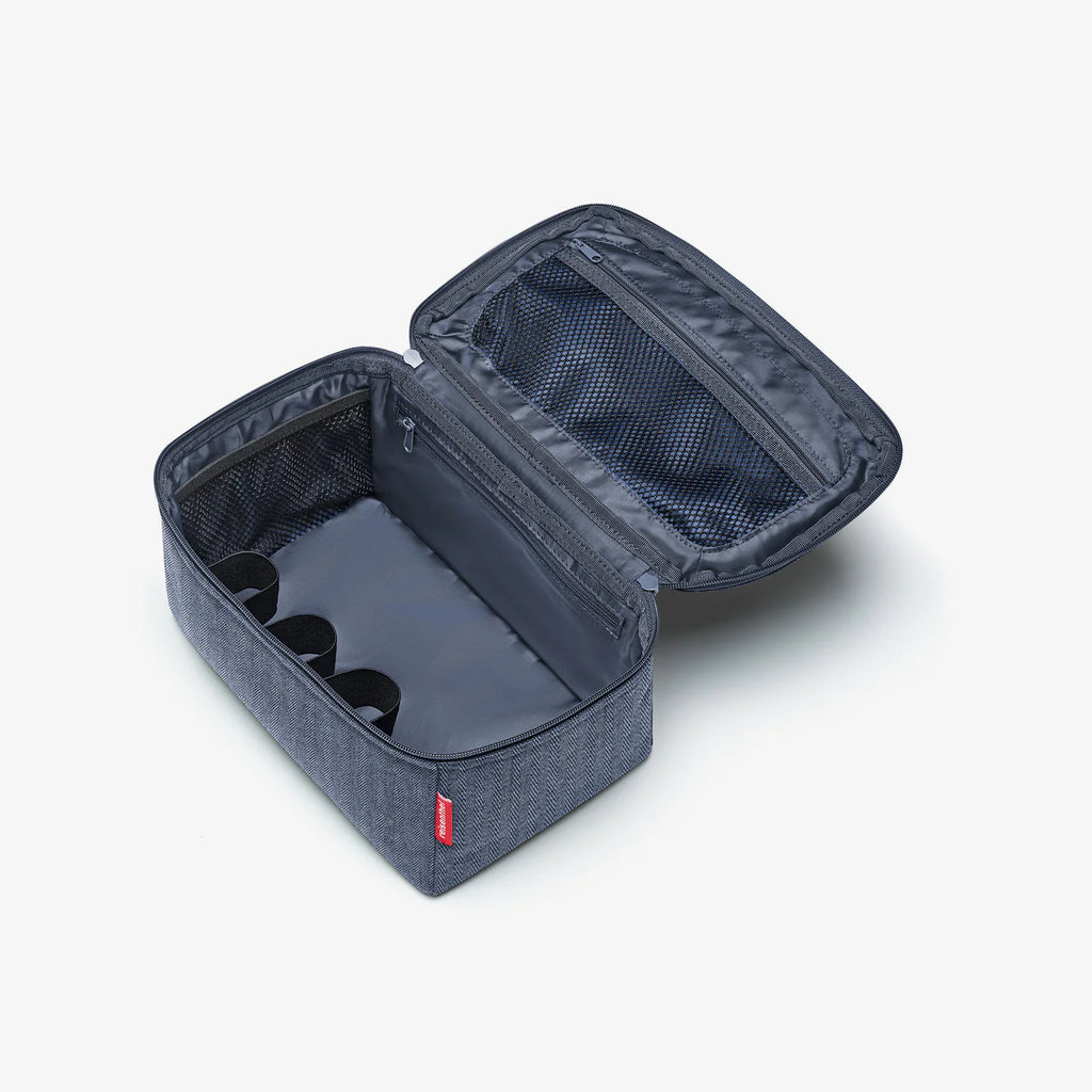 Beautycase Herringbone Dark Blue