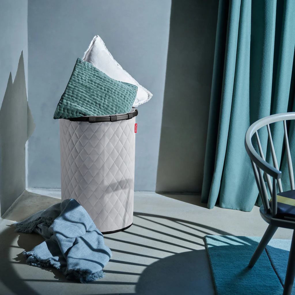 Homebasket L Frame Rhombus Light Grey