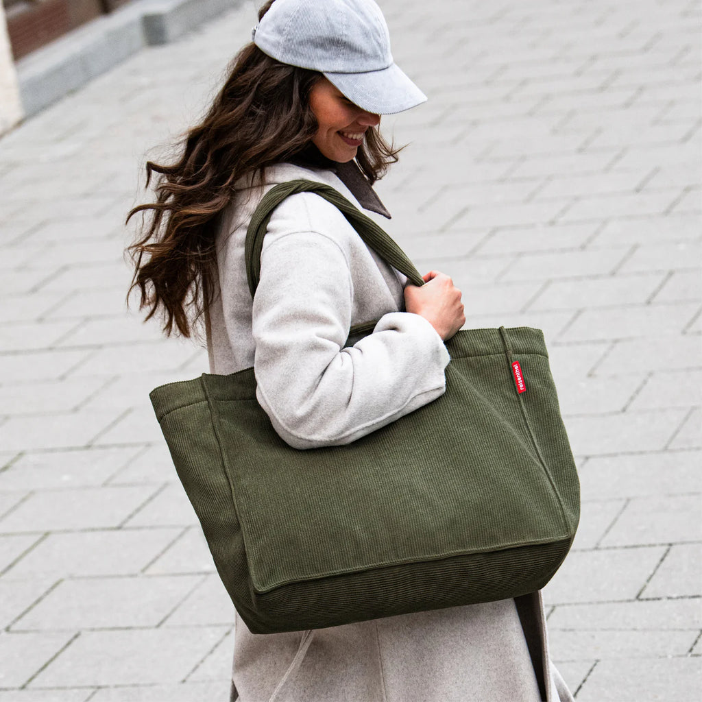 Softshopper Cord Dark Matcha
