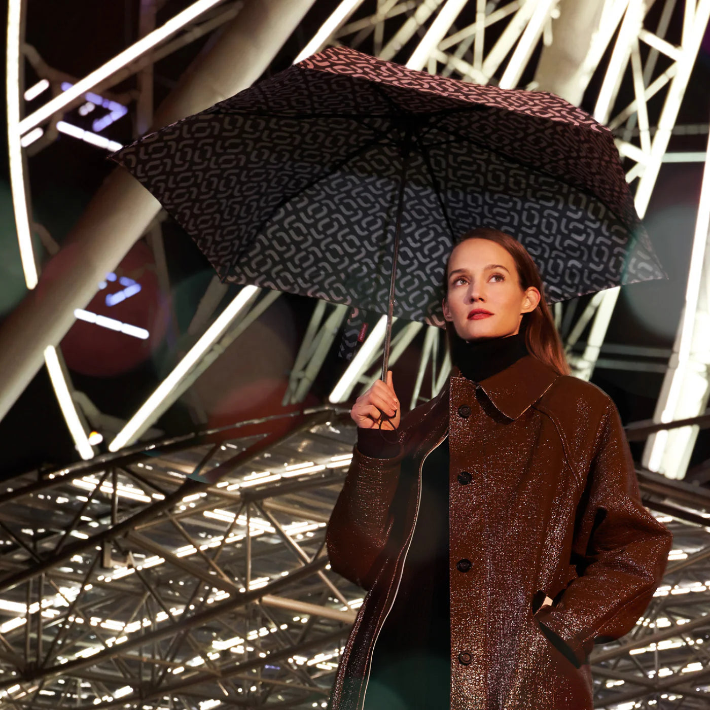 Umbrella Pocket Mini Signature Black