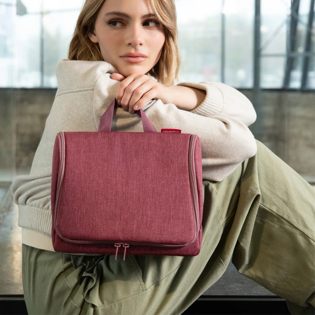 Toiletbag Xl Twist Maroon