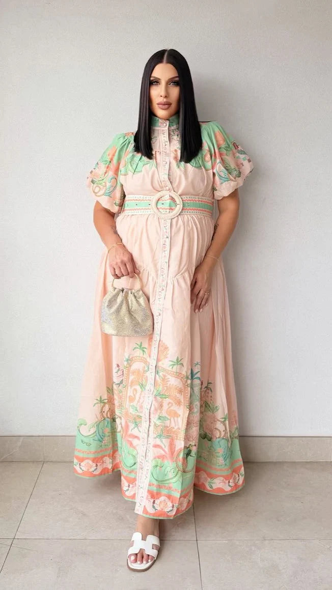 Natasha Maxi Dress - Aurora Print